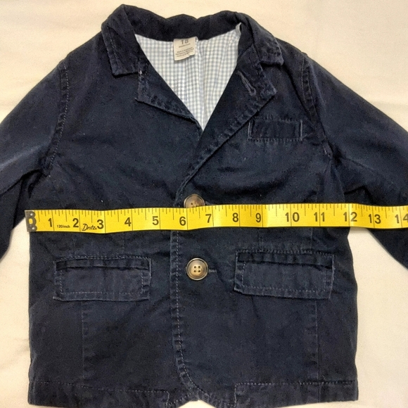 Carter's Navy Blue Cotton Kids Blazer 18 Months - Picture 4 of 6